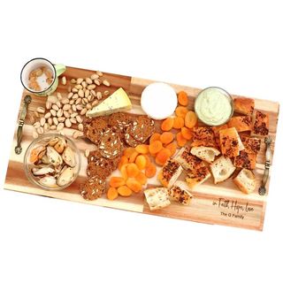 Large Platter Board with Handles - Acacia