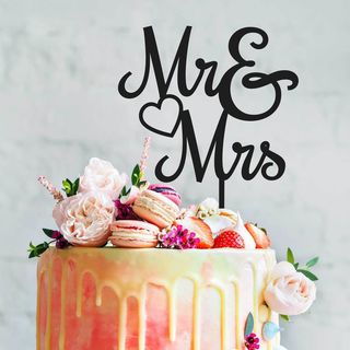 Cake Topper - Mr & Mrs 