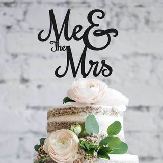 Cake Topper - Me & the Mrs 