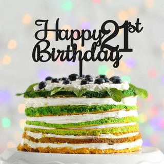 Cake Topper - Happy 21st Birthday