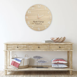 Large Wooden Clock