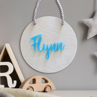 Kids Name Sign - Frosted Blue