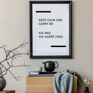  FREE Wall Art - Keep Calm and Carry On - Kia Mau Kia Haere Tonu