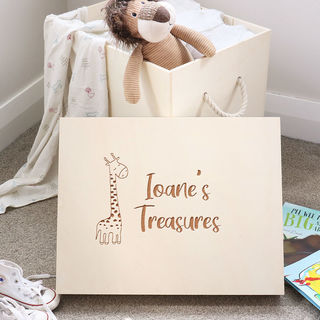Personalised Large Baby Keepsake Box 