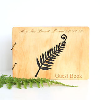 Wooden Guest Book - Fern